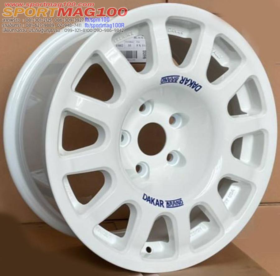 ล้อแม็กใหม่ DAKAR 5รู114 ET20 สีขาว 8-16นิ้ว(สำหรับกระบะ 5รู และเก๋ง SUV) ล้อแม็กใหม่ DAKAR 5รู114 ET20 สีขาว 8-16นิ้ว(สำหรับกระบะ 5รู และเก๋ง SUV)
