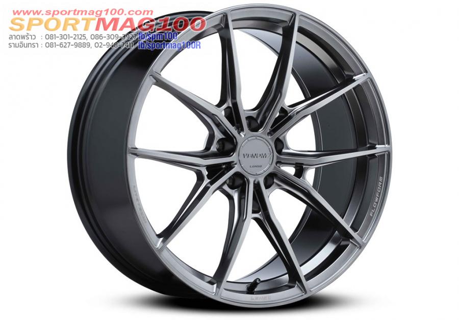 ล้อแม็กใหม่ FlowForming Lenso VENOM VNB LITETECH+ 4รู100 ET35 ไฮเปอร์แบล็ค 7-17นิ้ว