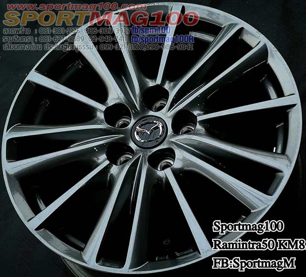 ล้อแม็ก ล้อแม็กมือสอง Mazda CX5 5รู114 ET45 กันเมทาลิก 7-17นิ้ว(รามอินทรา)