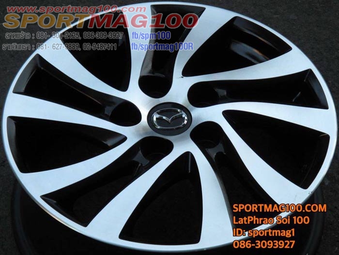 แม็กซ์ติดรถ New Mazda3 Modify by Sportmag100 ดำหน้าเงา 6.5-16นิ้ว(ลาดพร้าว)
