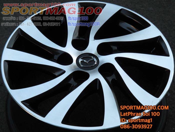 แม็กซ์ติดรถ New Mazda3 Modify by Sportmag100 ดำหน้าเงา 6.5-16นิ้ว(ลาดพร้าว) ล้อแม็ก แม็กซ์ติดรถ New Mazda3 Modify by Sportmag100 ดำหน้าเงา 6.5-16นิ้ว(ลาดพร้าว)