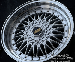  แม็กซ์ใหม่ลาย BBS RS 5รู112/120 ET30 ซิลเวอร์ 8.5-17นิ้ว 