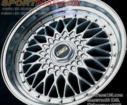 ล้อแม็กใหม่ลาย BBS RS 5รู114/120 ET33 ซิลเวอร์ 8.5-18นิ้ว 