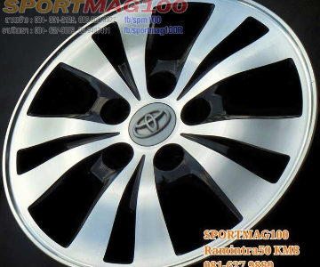 ล้อแม็กมือสอง Toyota Innova Modify 5รู114 ดำเงา 6-15นิ้ว(รามอินทรา)