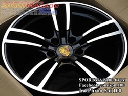 ล้อแม็กใหม่ Porsche5628 5รู130 ET48-55 สีดำหน้าเงา F9 R11 -20นิ้ว