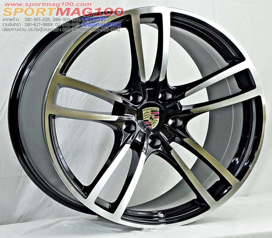 แม็กซ์ใหม่ Porsche 5628 5รู130 ดำหน้าเงา F9.5 R11 -21นิ้ว