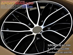 ล้อแม็กใหม่ Msport 5รู120 ET35 ดำหน้าเงา สำหรับซีรีย์3-ซีรีย์5ใหม่ F8.5 R9.5-20นิ้ว