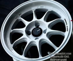  ล้อแม็กซ์ Enkei SC55 4รู100 ET28 สีขาว สำหรับ BMW E30 7-15นิ้ว 
