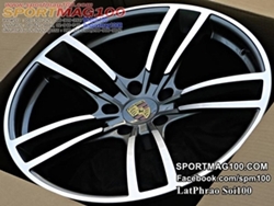 ล้อแม็กใหม่ Porsche 5628 5รู130 ET48-55 กันเมทาลิกหน้าเงา F9 R11-20นิ้ว