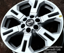 ล้อแม็กมือสอง New Nissan Navara 6รู114 ET45 ซิลเวอร์ 7-17นิ้ว