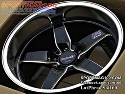 แม็กซ์ใหม่ Lenso D1 Racing 5รู114 ET22-20 ดำมิลลิ่ง F9.5 R10.5-18นิ้ว