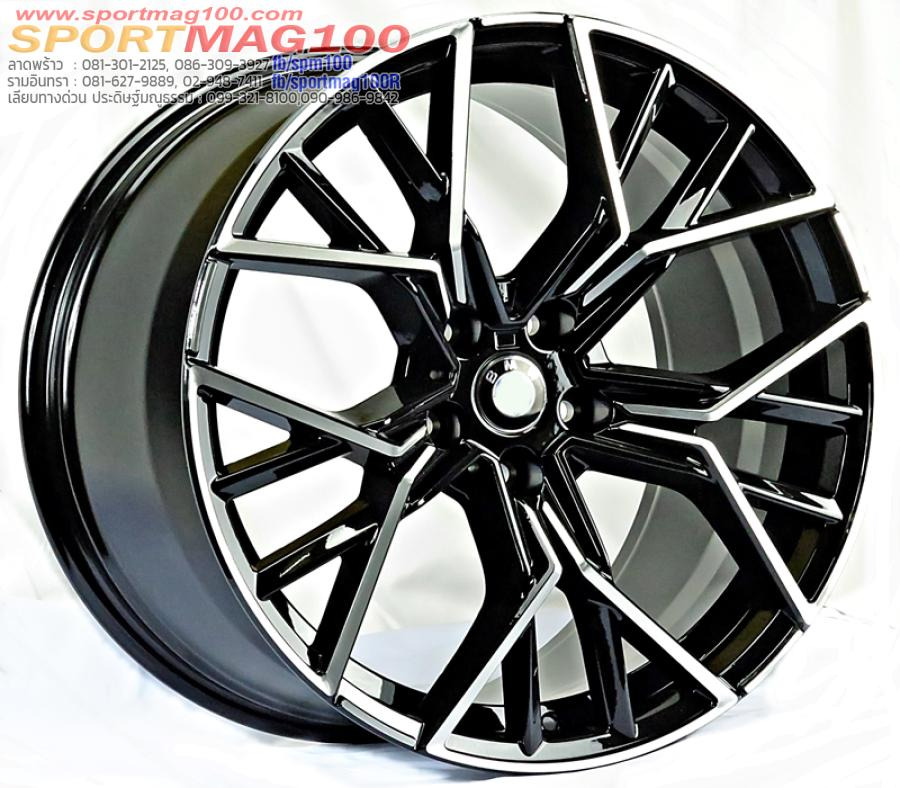 ล้อแม็กใหม่ Msport W727 5รู120 ดำหน้าเงา ET30-37 F8.5 R9.5-20นิ้ว