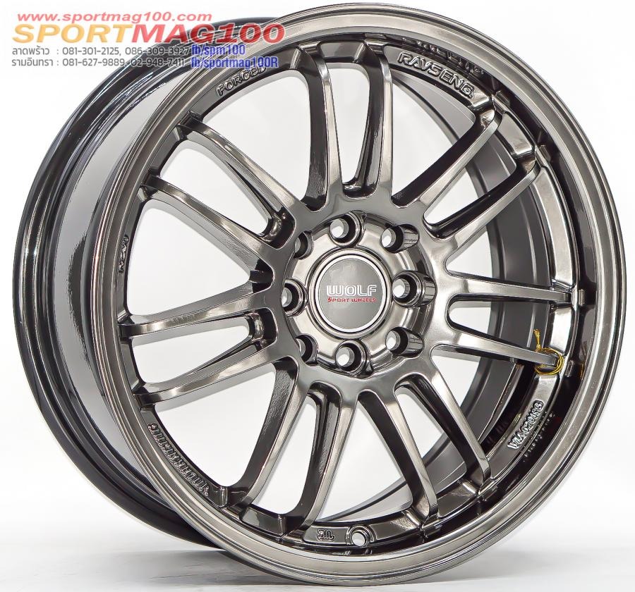 ล้อแม็กRe30 4รู100/114 ET35 ไฮเปอร์แบล็ค กว้าง7 ขอบ16นิ้ว 