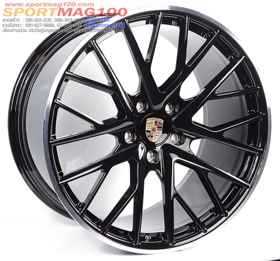 ล้อแม็กเบาสุดFORGED Porshe D21503 5รู130 ดำขอบเงา ET66-65 F9.5 R11-21นิ้ว