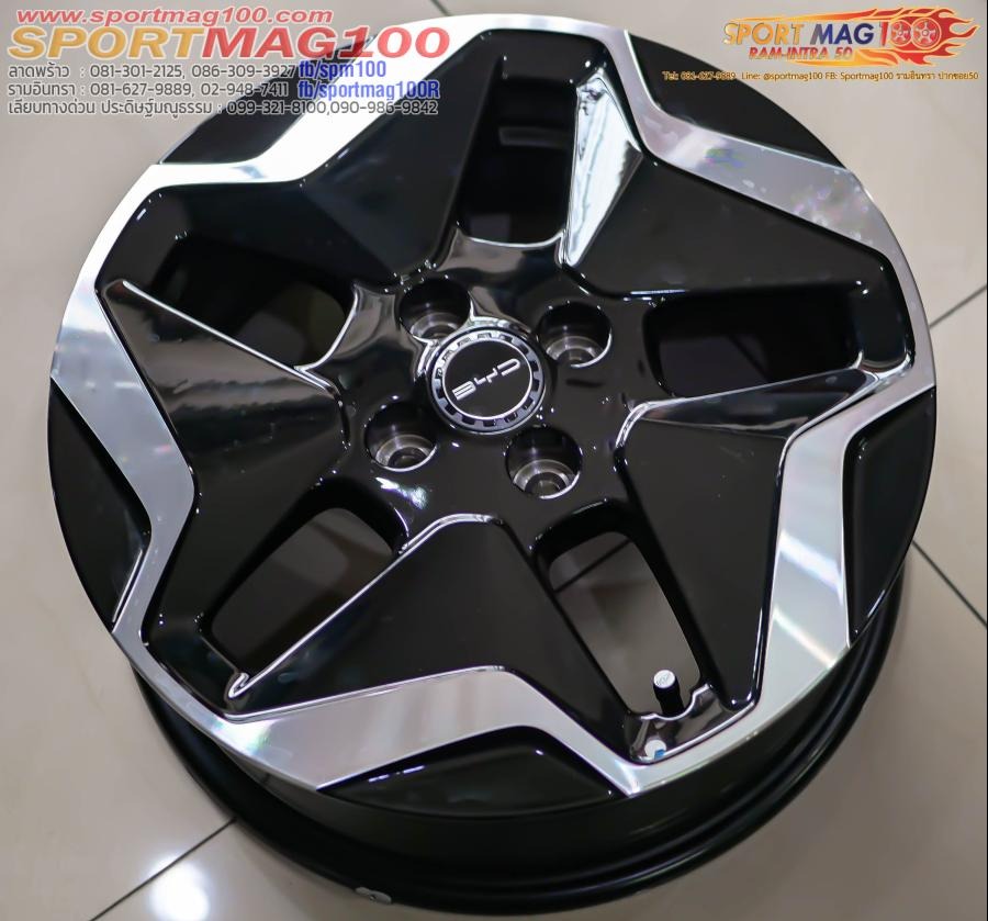 ล้อแม็ก BYD Dolphin 16นิ้ว 4รู100 ดำหน้าเงา 6-16นิ้ว(ลาดพร้าว-รามอินทรา)
