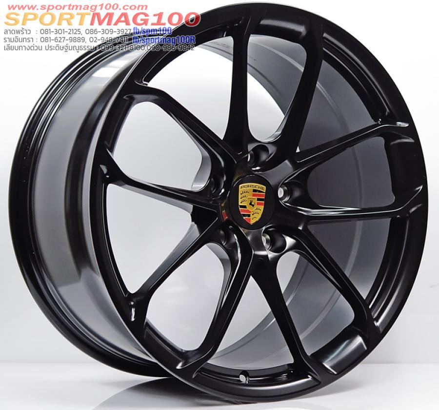 ล้อแม็กเบาสุดFORGED Porshe s1097 5รู130 ET46-58 ดำด้าน F9.5 R11-20นิ้ว