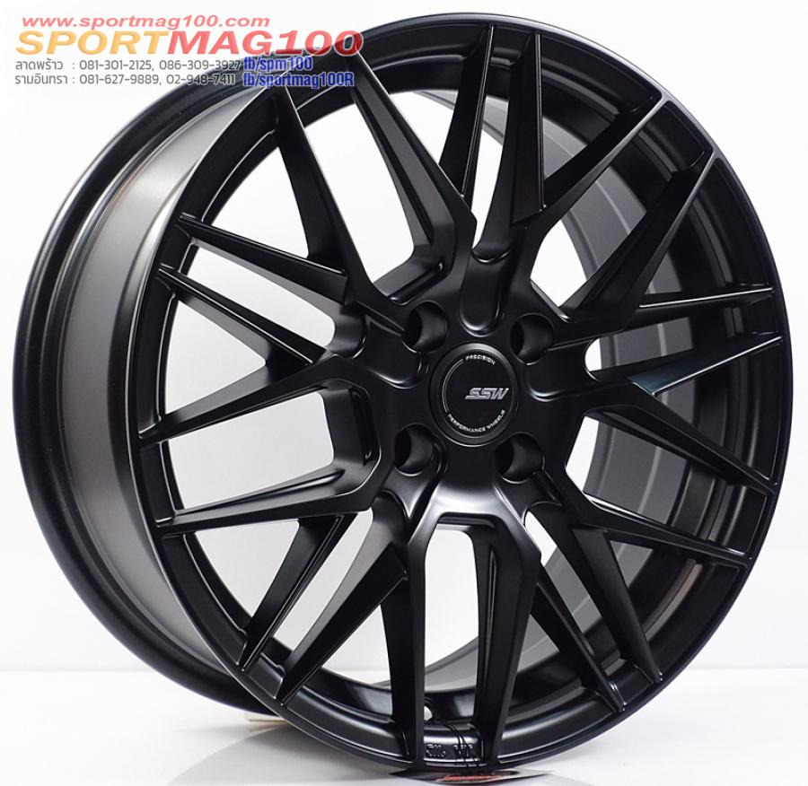ล้อแม็กใหม่ SSW Vorsteiner S348 4รู100 ET35 ดำด้าน 7-16นิ้ว