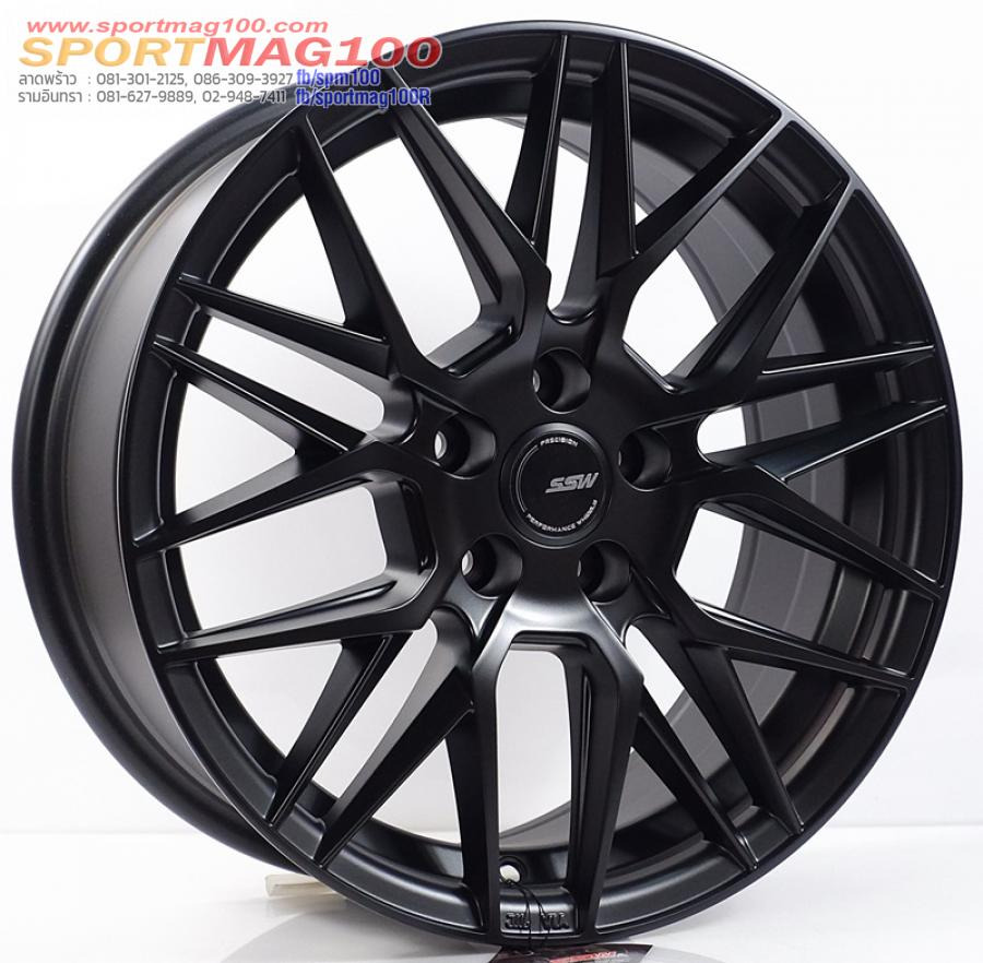 ล้อแม็กใหม่ SSW Vorsteiner S348 5รู114 ET35 ดำด้าน 7-16นิ้ว
