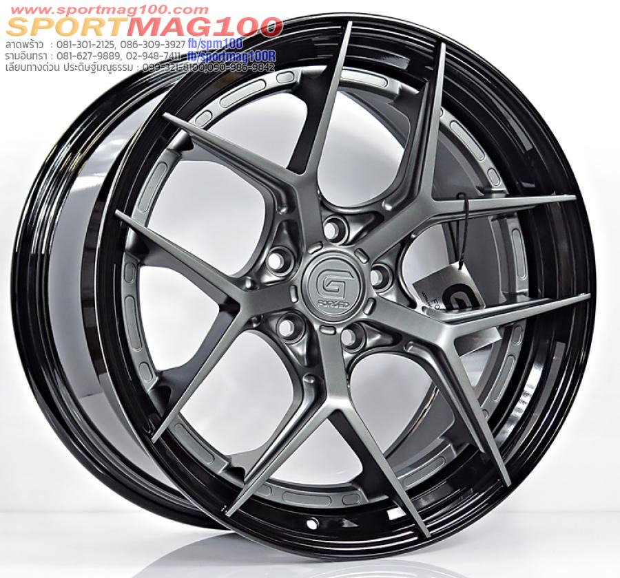 ล้อแม็กแท้2ชิ้น G-Forged GF01 5รู114 สีTitaniumGreymattGlossBlack ET38-40 F8.5 R9.5-19นิ้ว