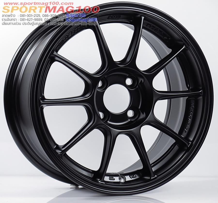 ล้อแม็กใหม่เบา FlowForming AOW TC105X 4รู100 ET35 สีดำด้าน 7-15นิ้ว