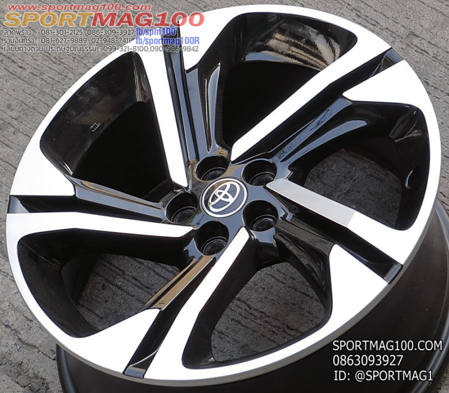 ล้อแม็กป้ายแดง Toyota Yaris Cross 5รู100 ดำหน้าหน้า 7-18นิ้ว(ลาดพร้าว-รามอินทรา)