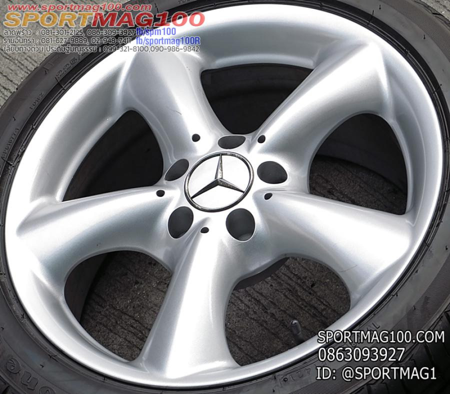 ล้อแม็กมือสองแท้ Benz SLK171 5รู112 ซิลเวอร์ 7.5-17นิ้ว(ลาดพร้าว)