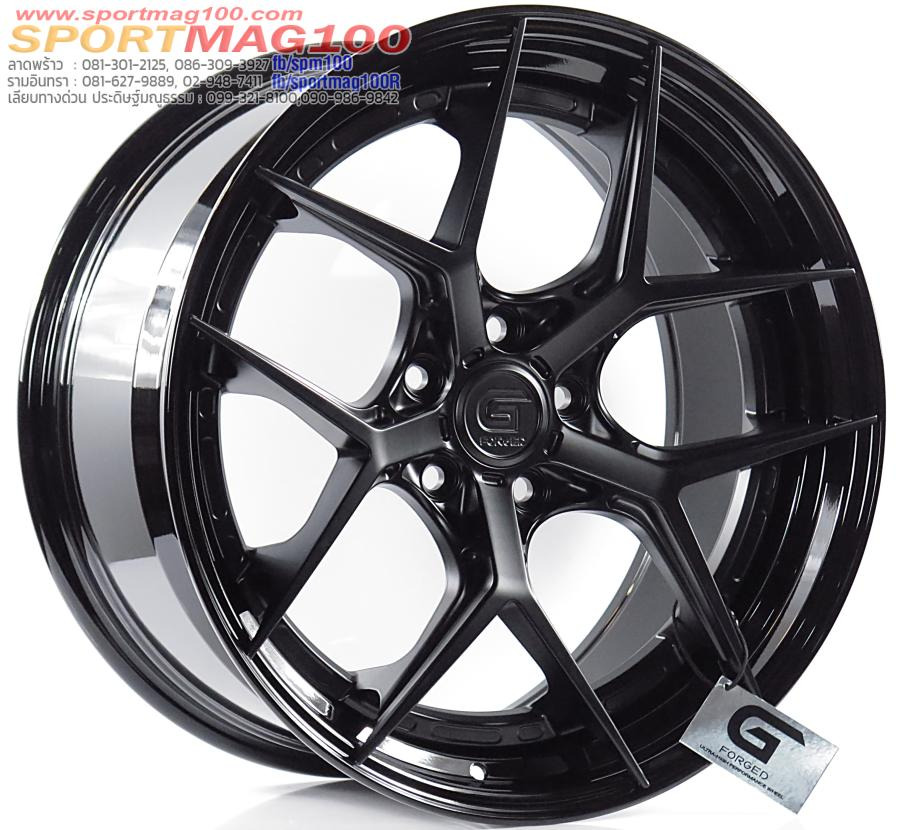 ล้อแม็กแท้2ชิ้น G-Forged GF01 5รู114 สีBlackMatt/GB ET32-40 F8.5 R9.5-19นิ้ว