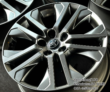 ล้อแม็กป้ายแดง Toyota Innova 5รู114 ET45 ไฮเปอร์แบล็ค 7-18นิ้ว(รามอินทรา)