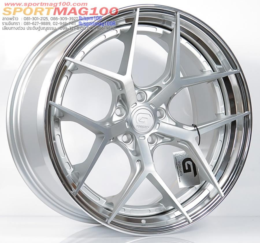 ล้อแม็กแท้2ชิ้น G-Forged GF01 5รู112 สีBrusSilmatt/DIA ET32-38 F8.5 R9.5-19นิ้ว