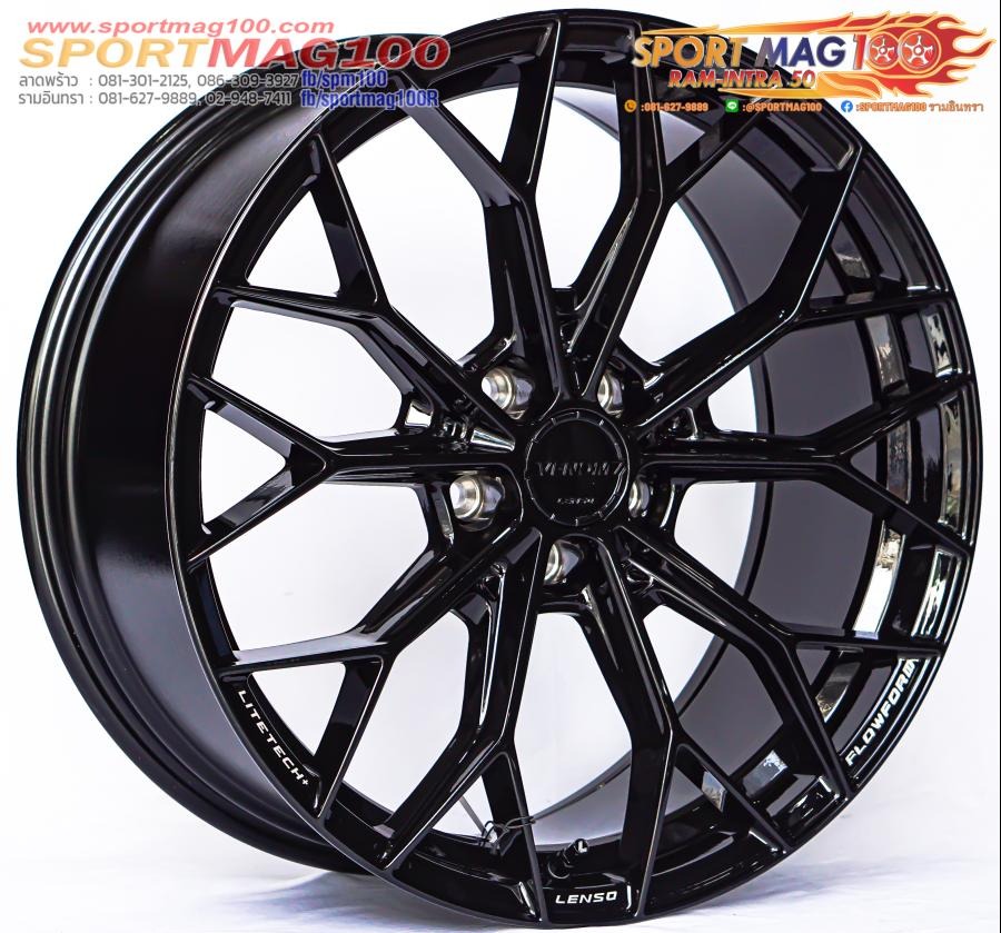 ล้อแม็กใหม่ FlowForming Lenso VENOM VNA LITETECH+ 5รู114 ET35 ดำเงา 9-20นิ้ว