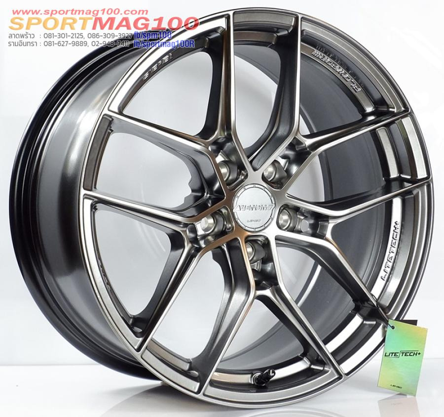 ล้อแม็กใหม่ FlowForming Lenso VENOM V3N LITETECH+ 5รู114 ET35 ไฮเปอร์แบล็ค 8.5-18นิ้ว