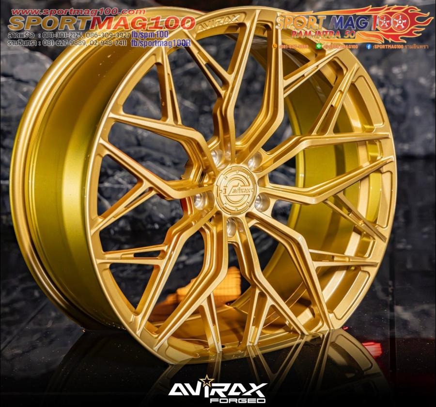 ล้อแม็กใหม่ AVIRAX FORGED GL502 5รู114/112 ET38 ทอง 9-20นิ้ว