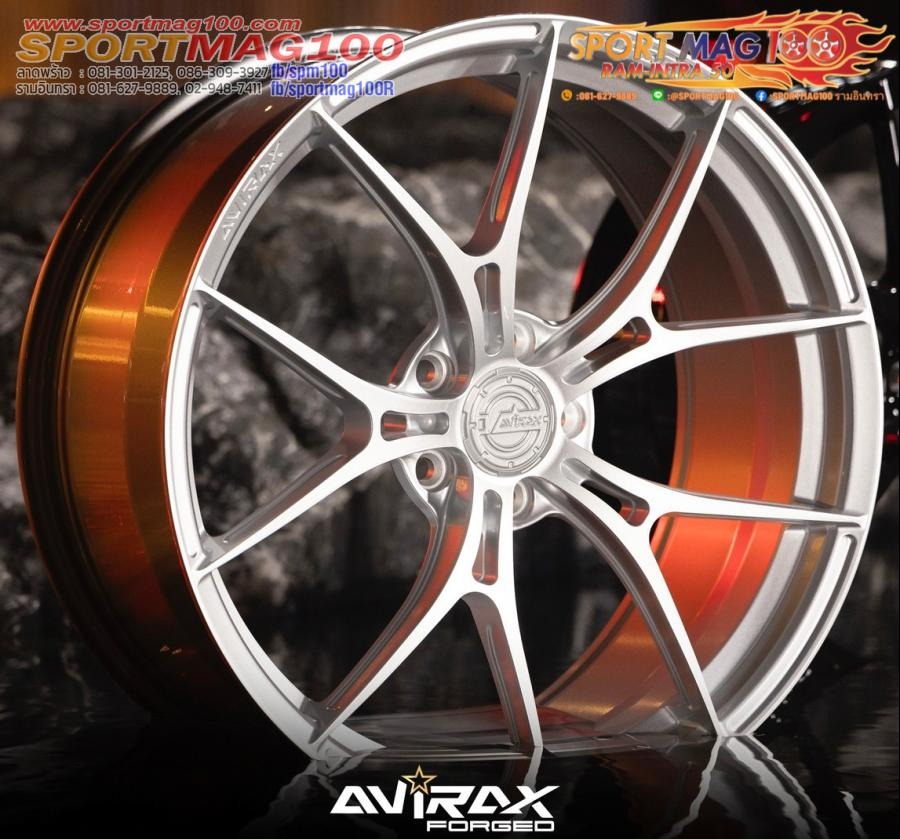 ล้อแม็กใหม่ AVIRAX FORGED GL500 5รู108 ET35 ซิลเวอร์ 8.5-18นิ้ว