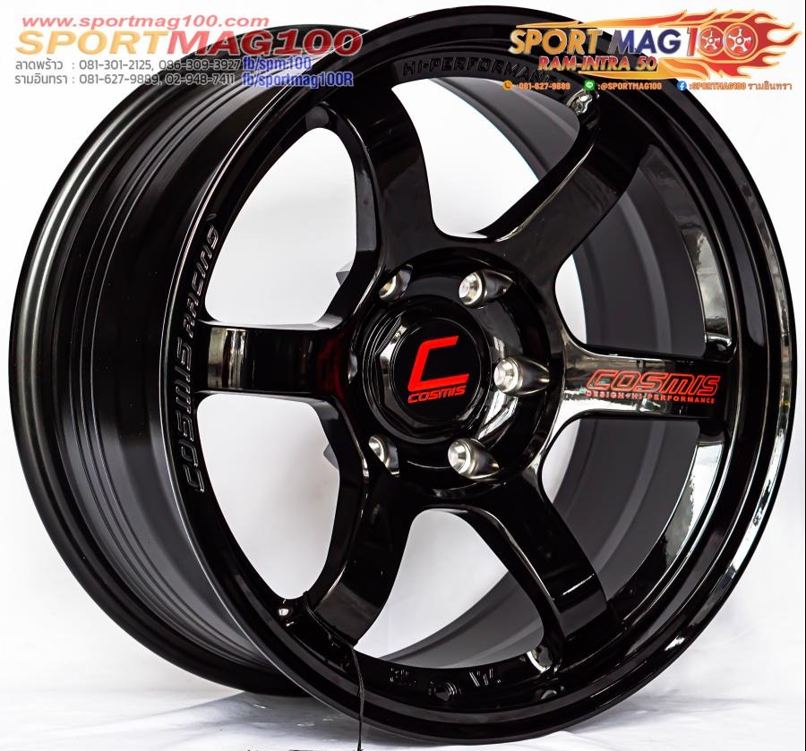 ล้อแม็กใหม่ FlowForming Cosmis RG-06SN 6รู139 ET0 ดำเงา 9-18นิ้ว