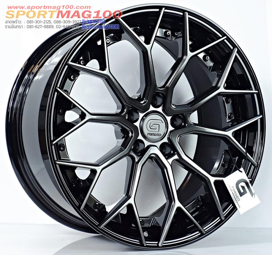 ล้อแม็กแท้2ชิ้น G-Forged GF05 5รู112 สีไฮเปอร์ดาร์คขอบดำ ET38-40 F8.5 R9.5-19นิ้ว