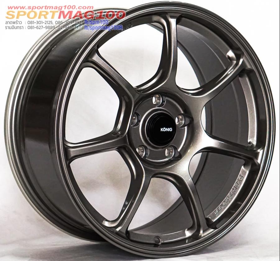 ล้อแม็กใหม่ USA FlowForming KONIG ULTRAGRAM N922M 5รู114 ET35 ไทเทเนียม 8.5-18นิ้ว