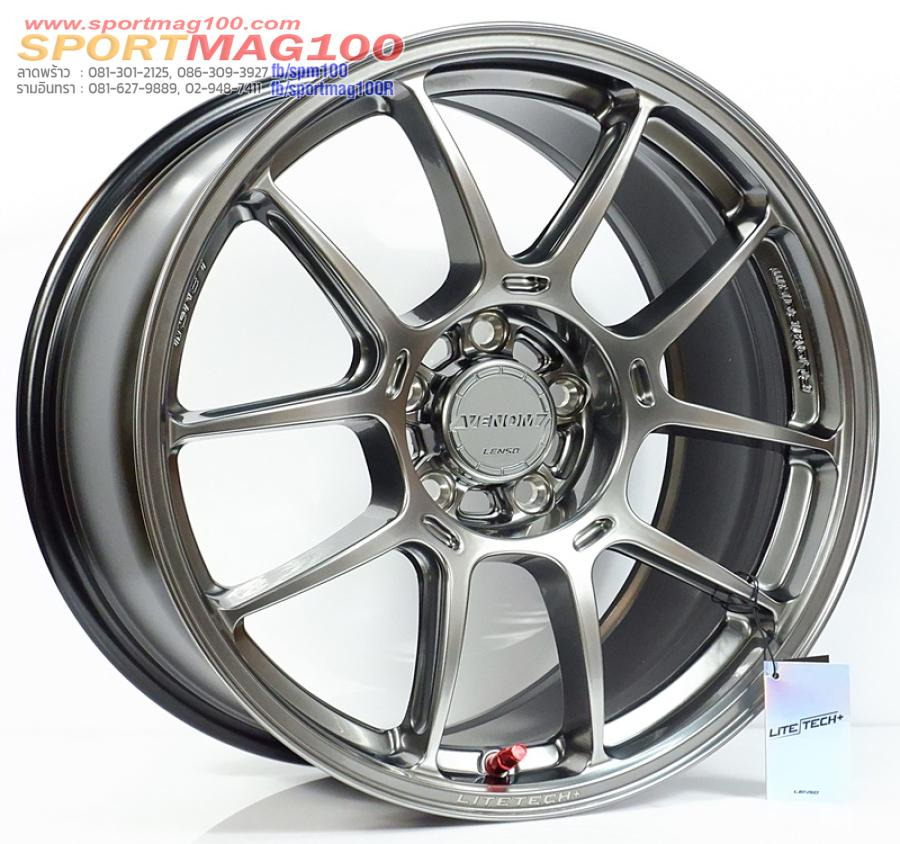 ล้อแม็กใหม่ FlowForming Lenso VENOM V1N LITETECH+ 5รู114 ET38 ไฮเปอร์แบล็ค 8.5-18นิ้ว