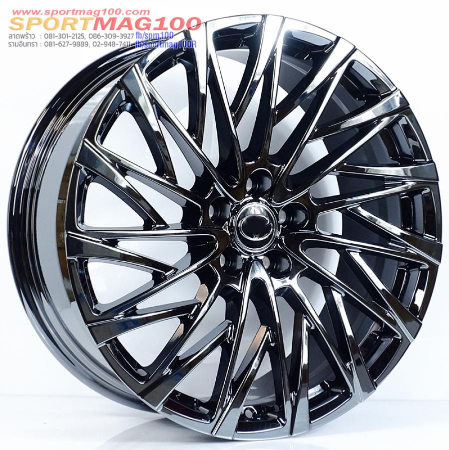 ล้อแม็กใหม่เบาลายชุดแต่ง Forged D20259 5รู114 แบลคโครม CB60.1 8.5-20นิ้ว
