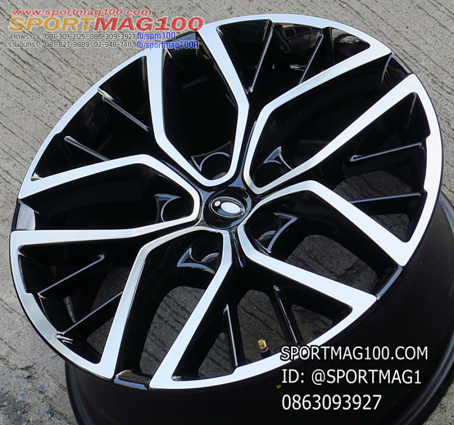 ล้อแม็กมือสอง New Ora Goodcat 5รู114 ดำหน้าเงา 7-18นิ้ว