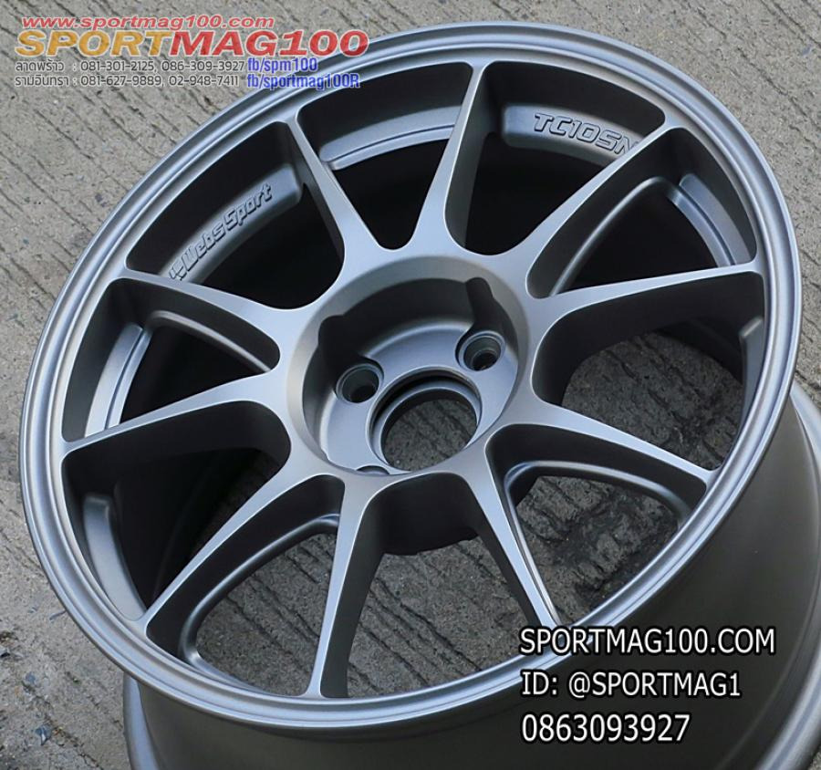 ล้อแม็กมือสอง TC105N 4รู100 สีเทา 7-16นิ้ว(ลาดพร้าว)