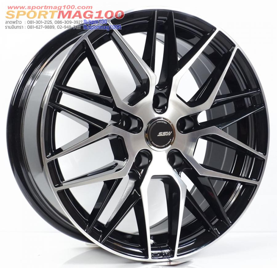 ล้อแม็ก SSW Vorsteiner S348 ขอบ 16นิ้ว 5รู114.3 ดำหน้าเงา กว้าง7นิ้ว ET35
