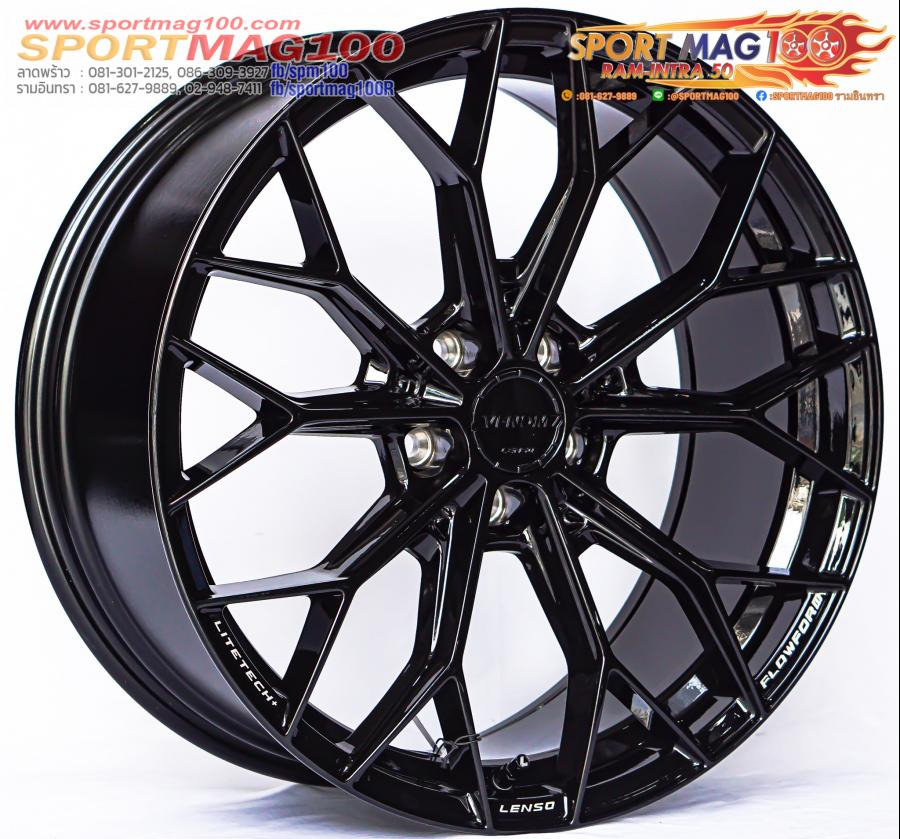 ล้อแม็ก FlowForming Lenso VENOM VNA LITETECH+ ขอบ 19นิ้ว 5รู114 Offset35 ดำเงา กว้าง 8.5นิ้ว