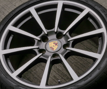 ล้อแม็กมือสองแท้ Porsche Cayman981  5รู130 เทาหน้าเงา F8 R9.5-20นิ้ว(ลาดพร้าว)