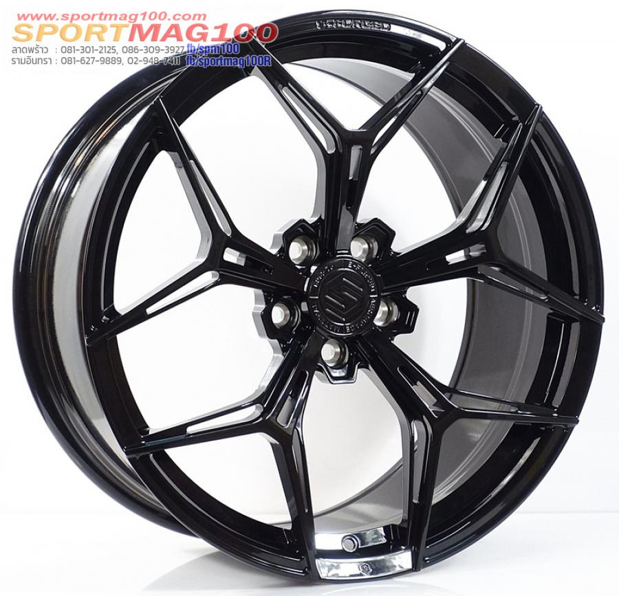 ล้อแม็กใหม่ S-Forged SF02 5รู114 Offset35-38 ดำเงา กว้างF8.5 R9.5 ขอบ20 (8.9kg.)