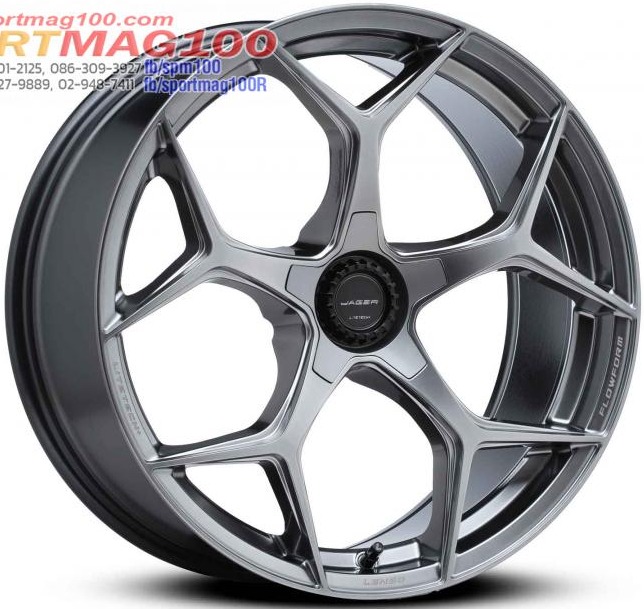 ล้อแม็กใหม่ FlowForming Lenso Jager VAMOS5  LITETECH+ ขอบ20 5รู114.3 สีไฮเปอร์แบล็ค กว้าง 9 ET35