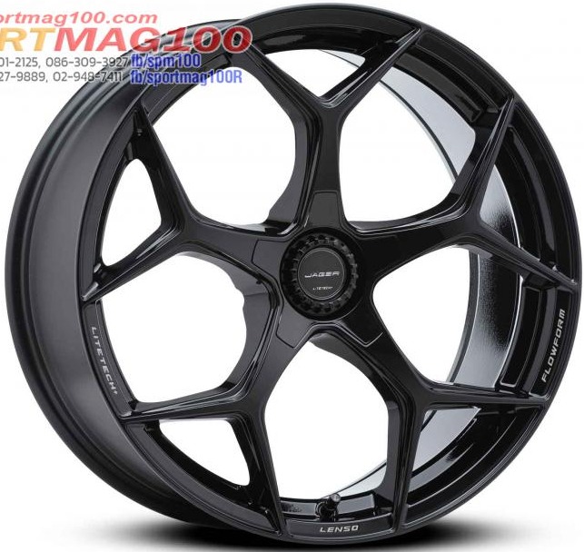 ล้อแม็กใหม่ FlowForming Lenso Jager VAMOS5 LITETECH+ ขอบ20 5รู114.3 สีดำ กว้าง 9 ET35