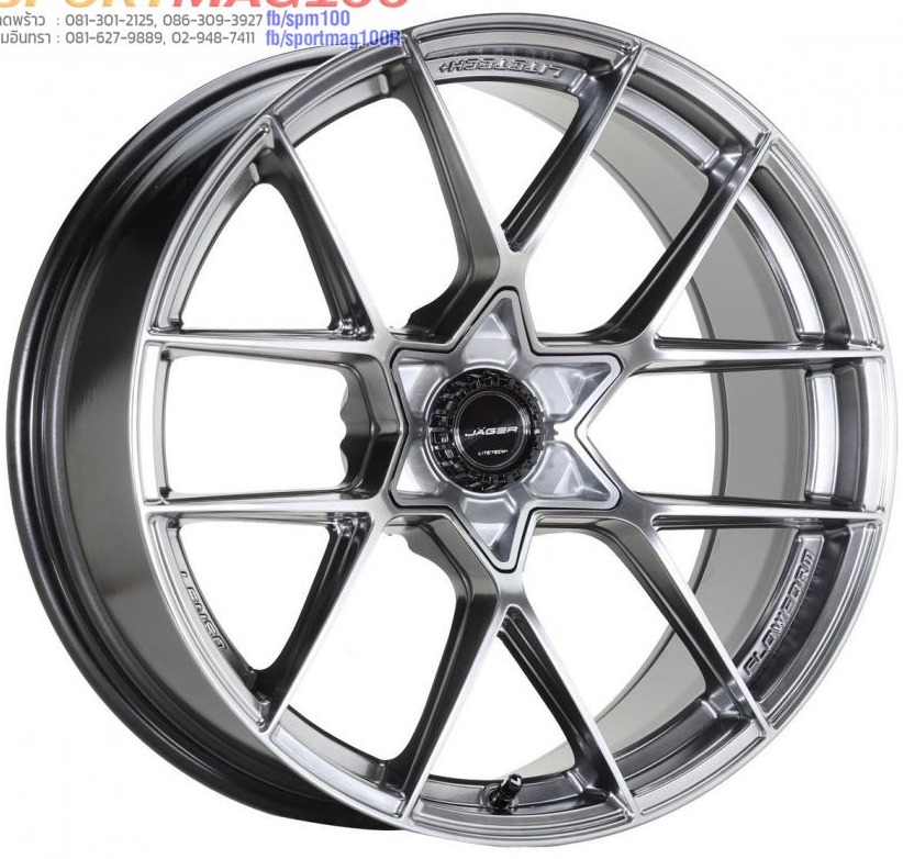 ล้อแม็กใหม่ FlowForming Lenso Jager Astra LITETECH+ ขอบ20นิ้ว 6รู139.7 กว้าง9 Offset15 สีไฮเปอร์แบล็ค