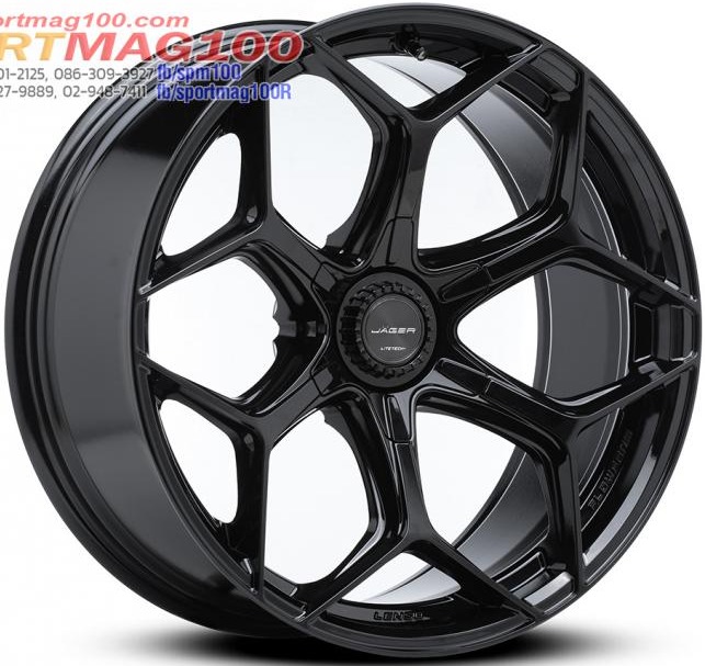 ล้อแม็กใหม่ FlowForming Lenso VAMOS6 VT6 LITETECH+ ขอบ20นิ้ว 6รู139.7 กว้าง9 Offset18 สีดำแวว