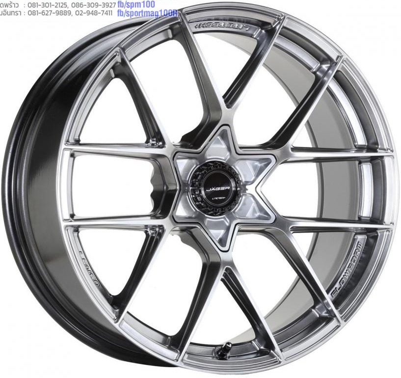 ล้อแม็กใหม่ FlowForming Lenso Jager Astra LITETECH+ ขอบ18นิ้ว 6รู139.7 กว้าง9 Offset15 สีไฮเปอร์แบล็ค
