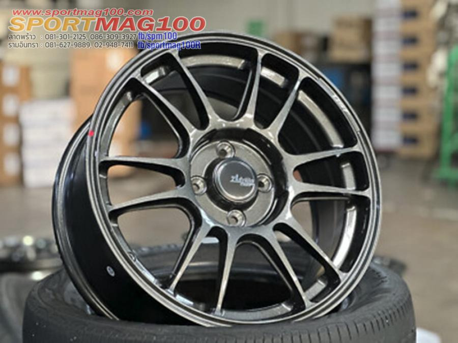ล้อแม็กใหม่แท้เบา FlowForming Advanti MD065 4รู100 Offset40 สีGlossAnthracite กว้าง7 ขอบ16
